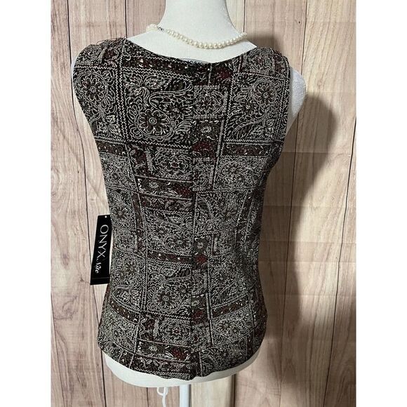 Onyx Nite Formal Tank Women's Medium Black/Red - Picture 8 of 11